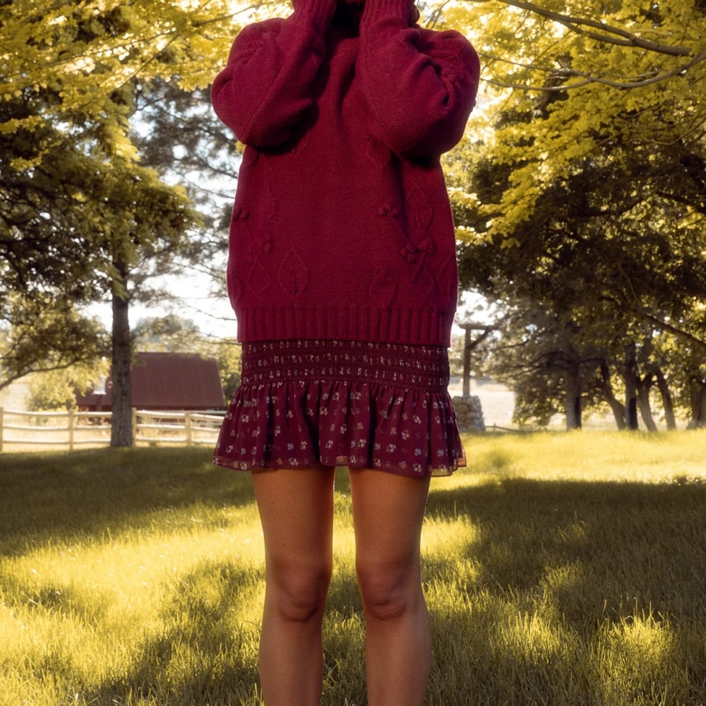 Red Knit Sweater